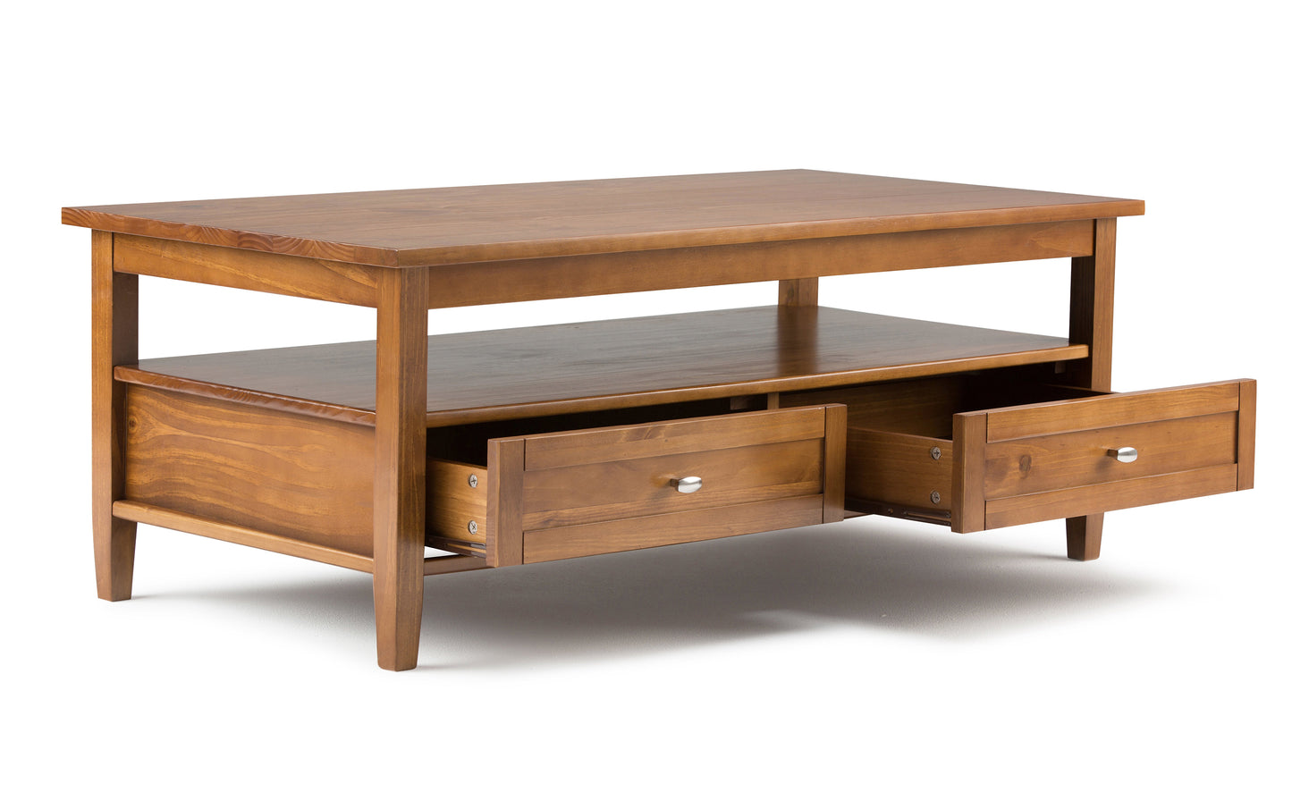 Light Golden Brown | Warm Shaker Coffee Table