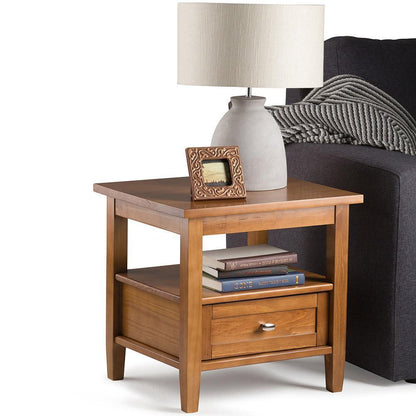 Light Golden Brown | Warm Shaker End Table