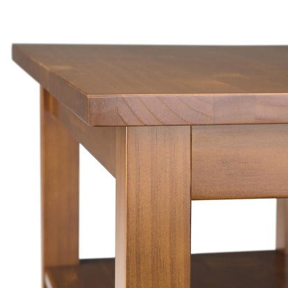 Light Golden Brown | Warm Shaker Narrow Side Table