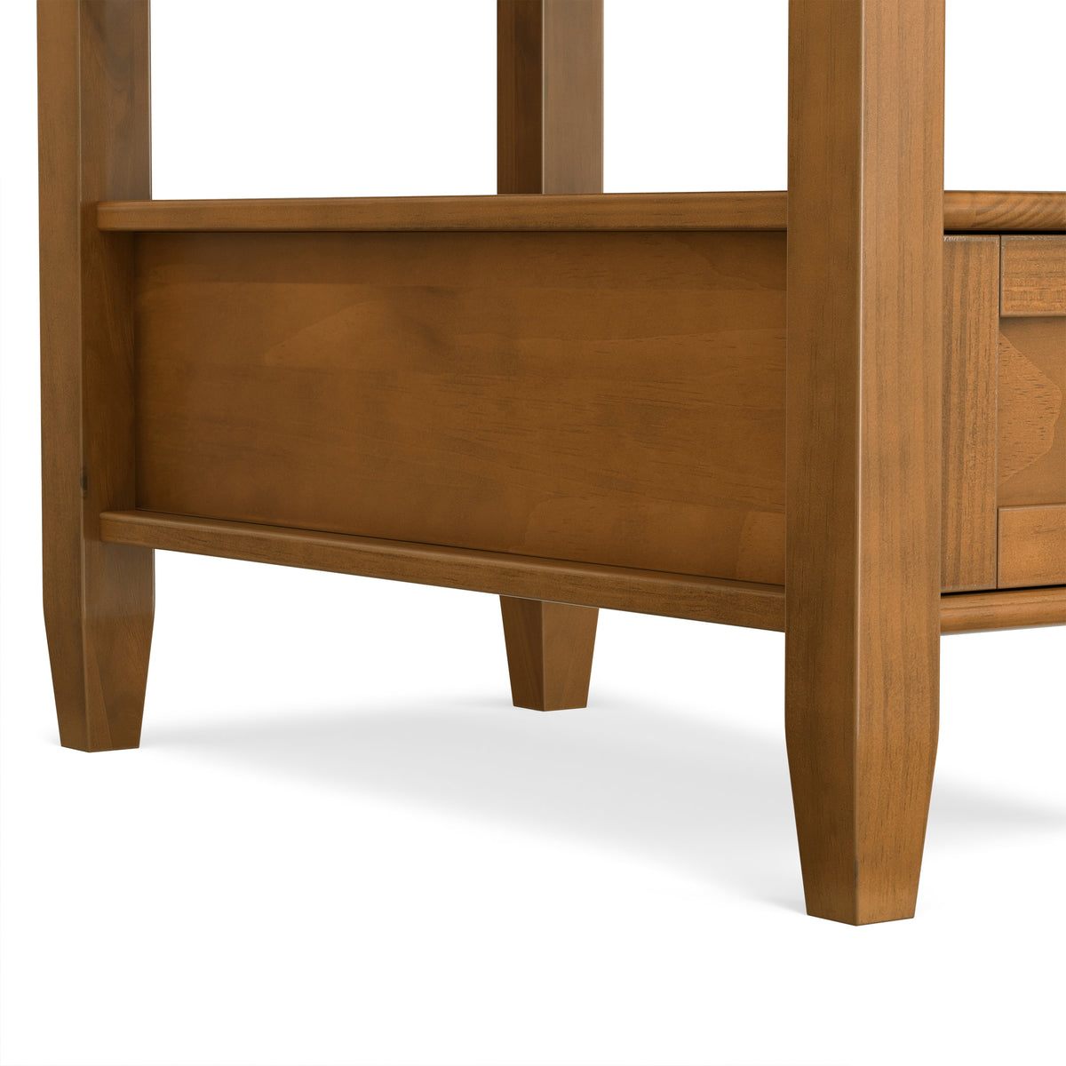 Light Golden Brown | Warm Shaker Narrow End Table