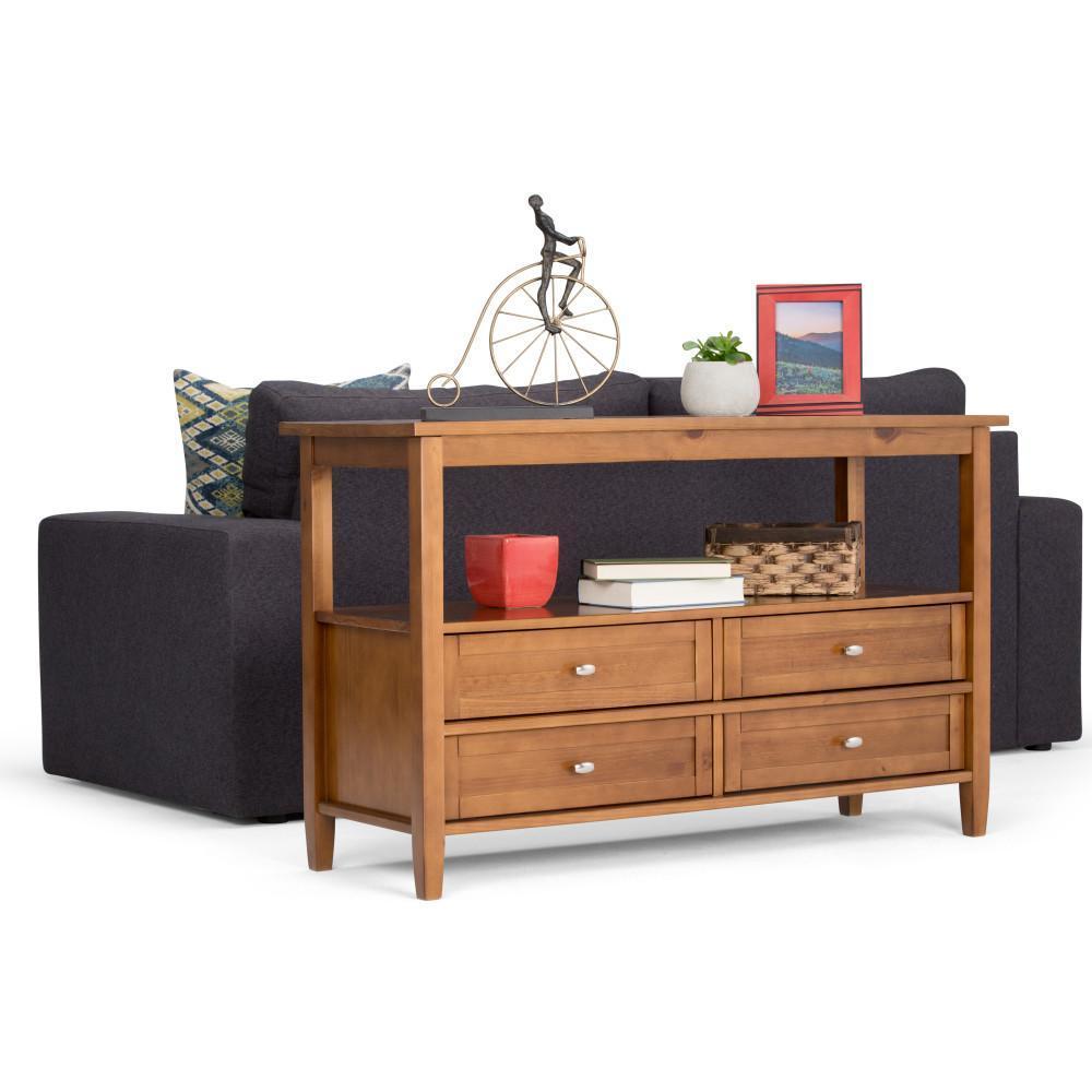 Light Golden Brown | Warm Shaker 48 inch Console Sofa Table