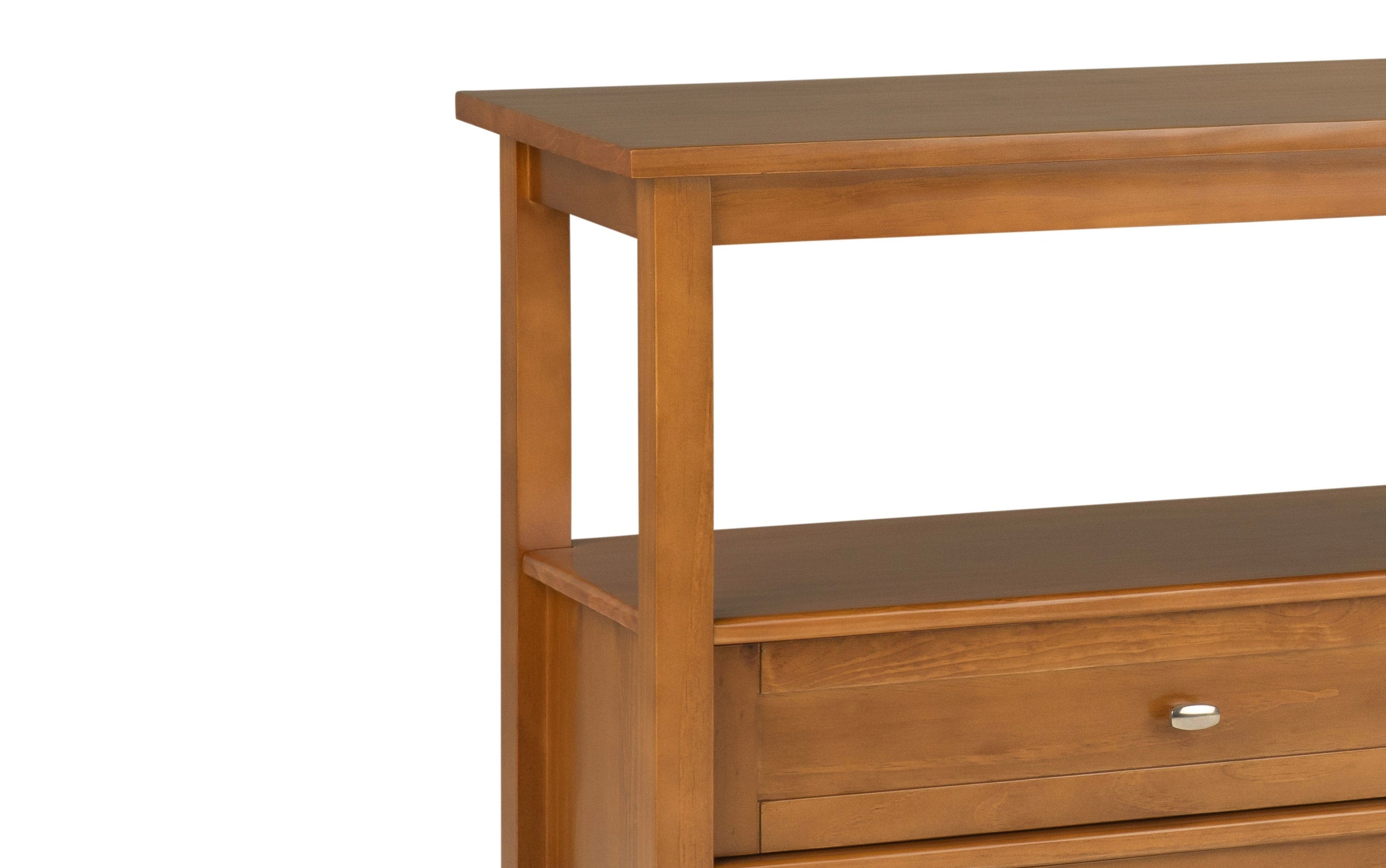 Light Golden Brown | Warm Shaker Wide Console Sofa Table