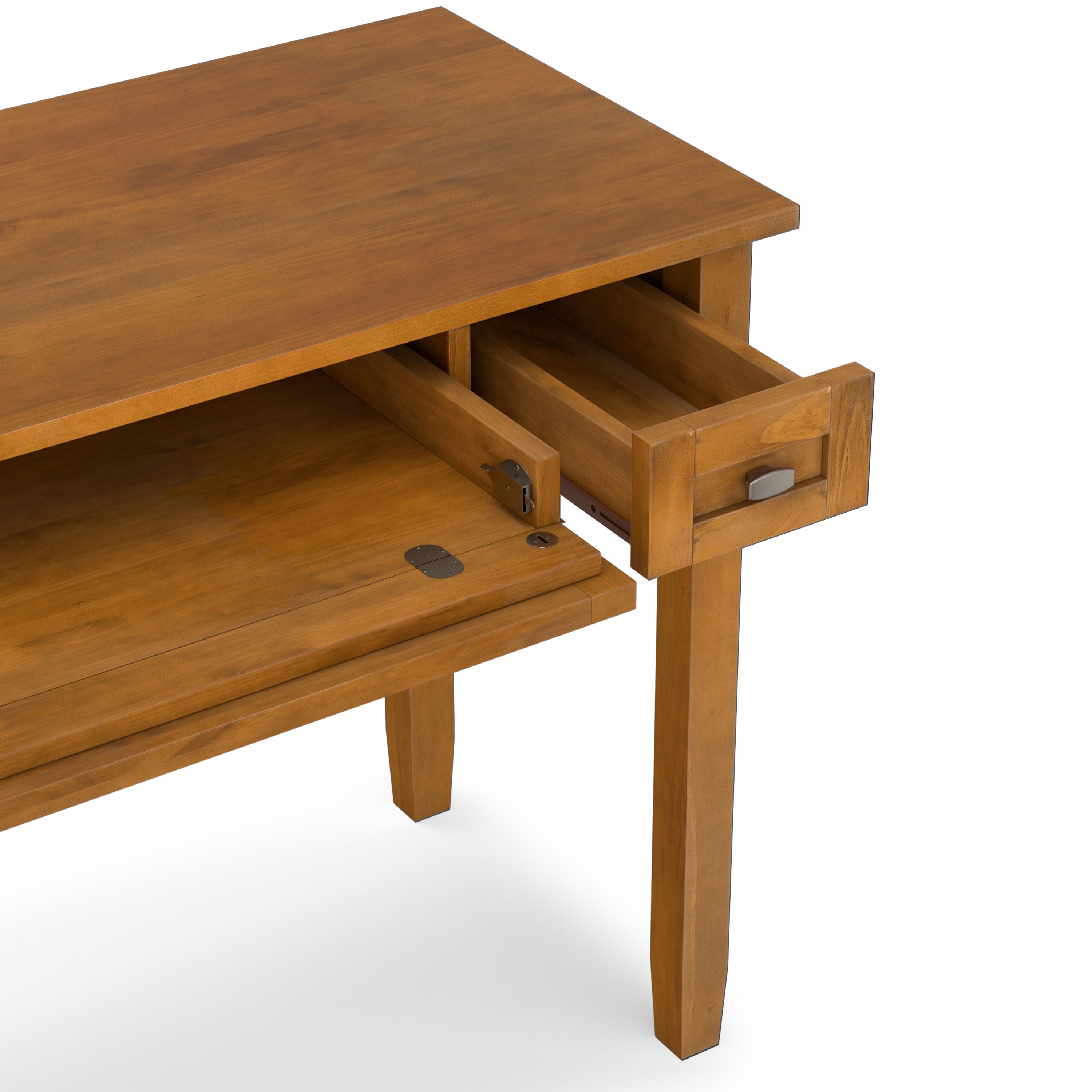 Solid Wood Desk | Warm Shaker Desk – Simpli Home