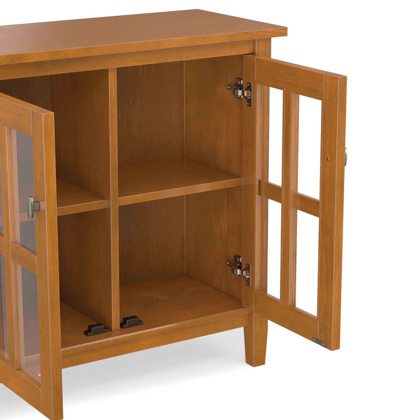 Light Golden Brown | Warm Shaker Low Storage Cabinet