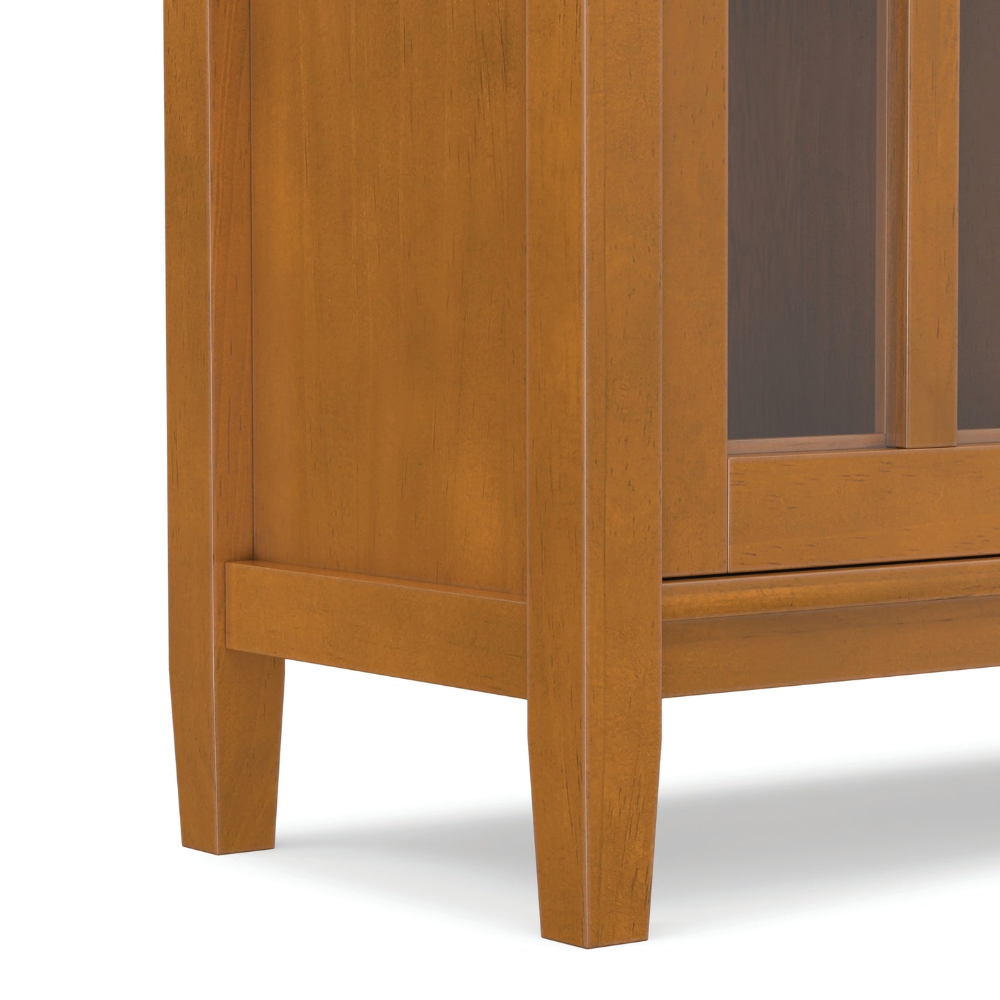Light Golden Brown | Warm Shaker Low Storage Cabinet