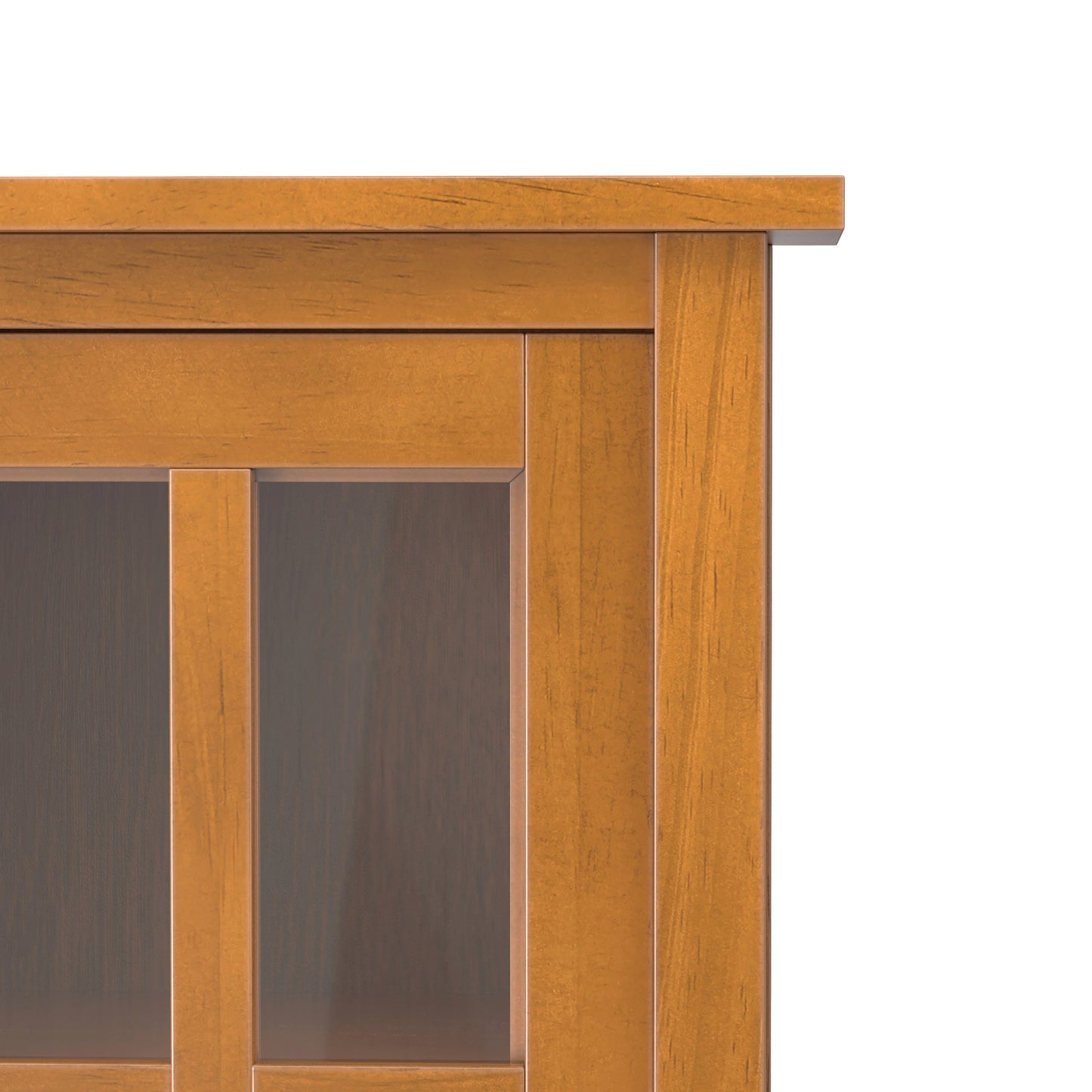 Light Golden Brown | Warm Shaker Low Storage Cabinet