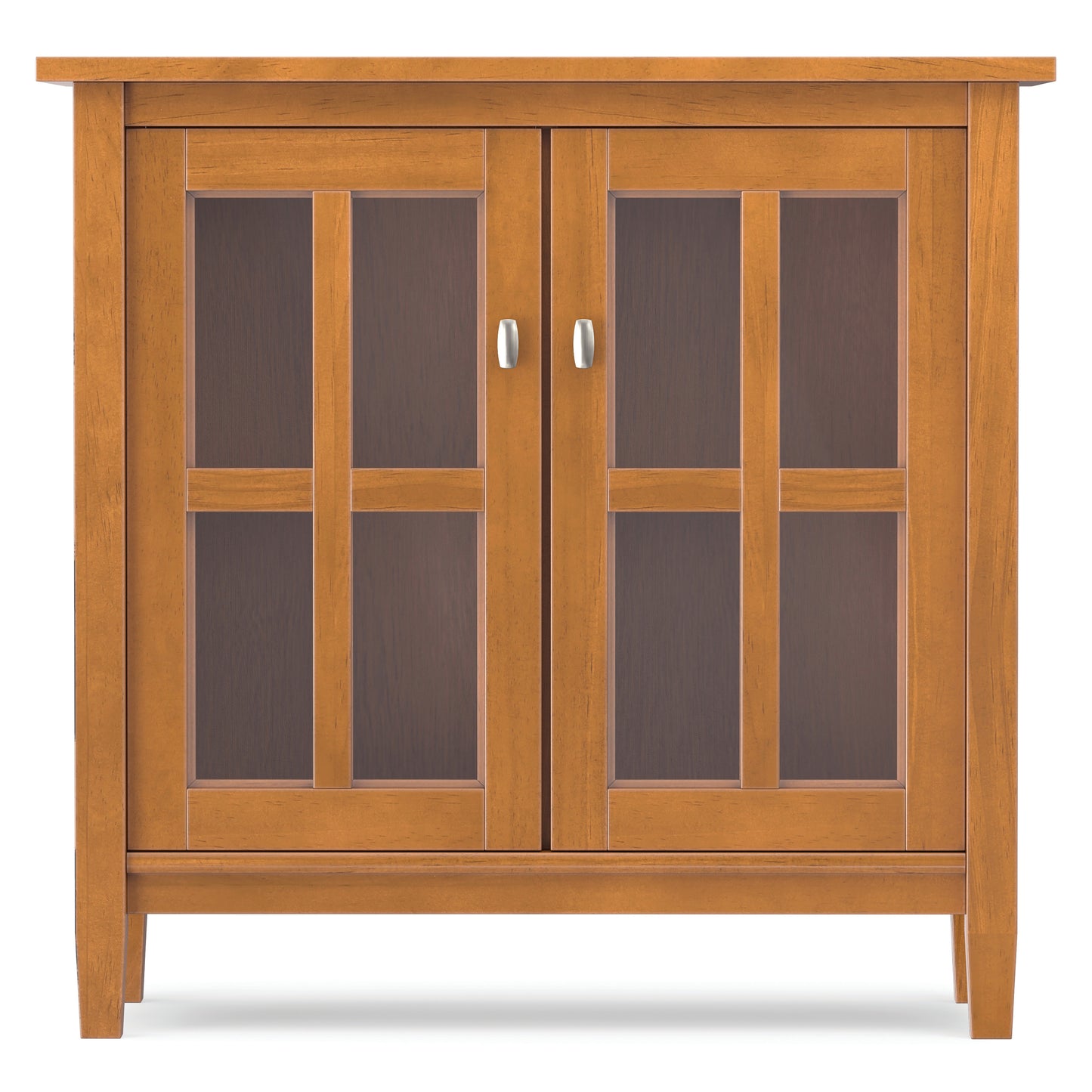 Light Golden Brown | Warm Shaker Low Storage Cabinet