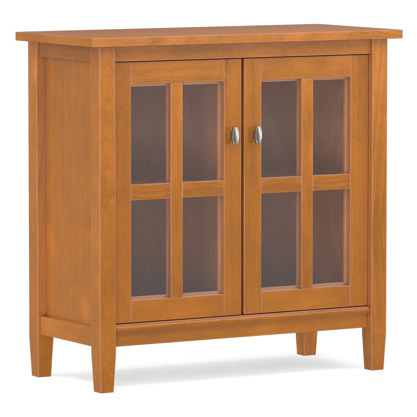 Light Golden Brown | Warm Shaker Low Storage Cabinet
