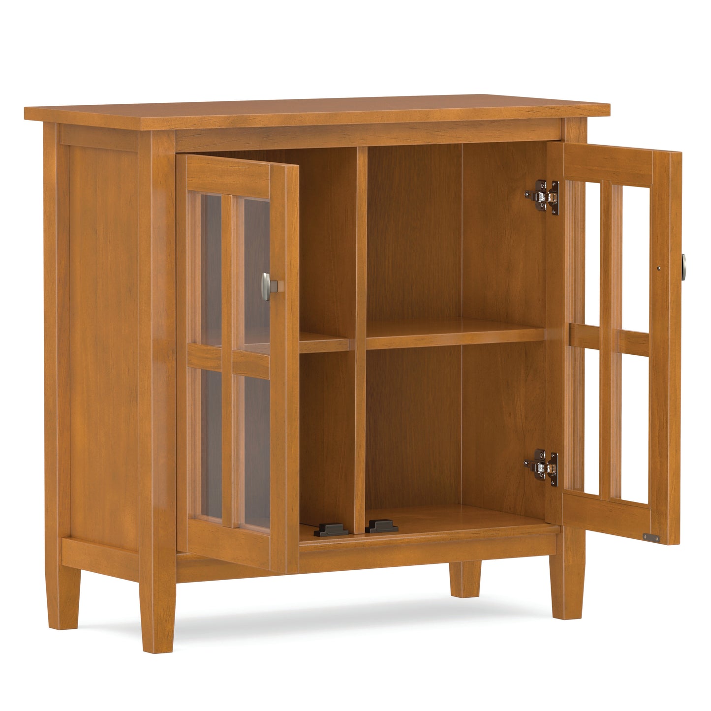 Light Golden Brown | Warm Shaker Low Storage Cabinet