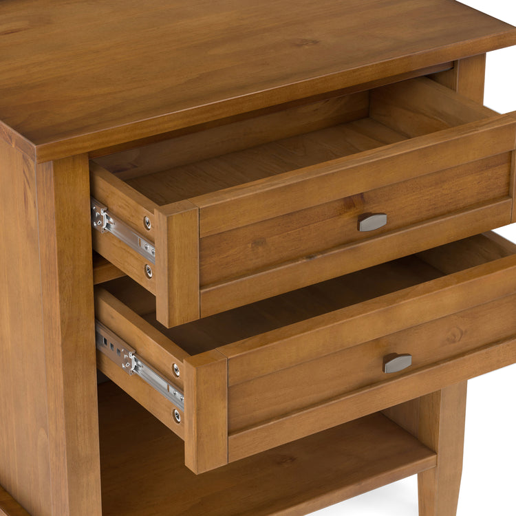 Light Golden Brown | Warm Shaker Nightstand