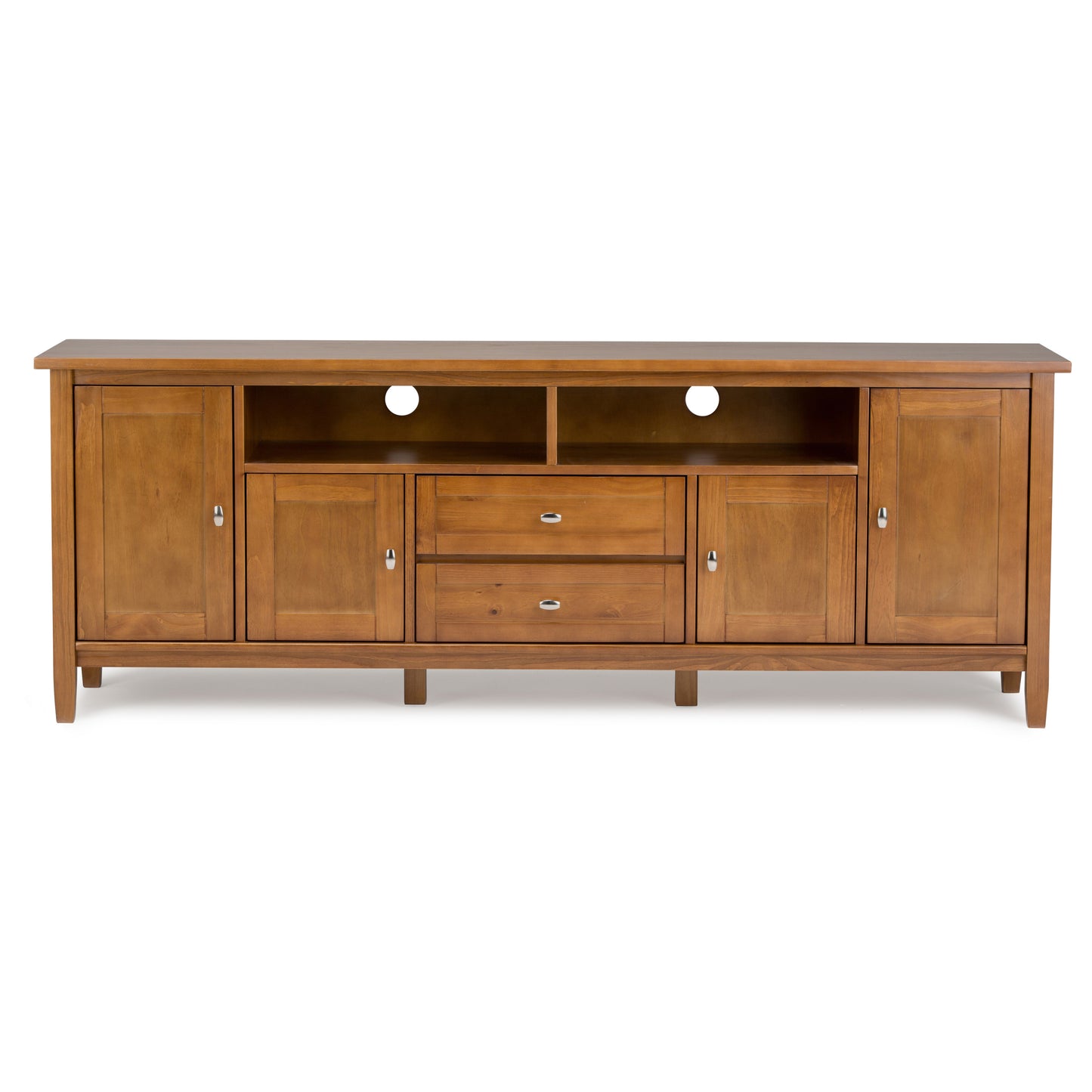 Light Golden Brown | Warm Shaker 72 inch TV Media Stand