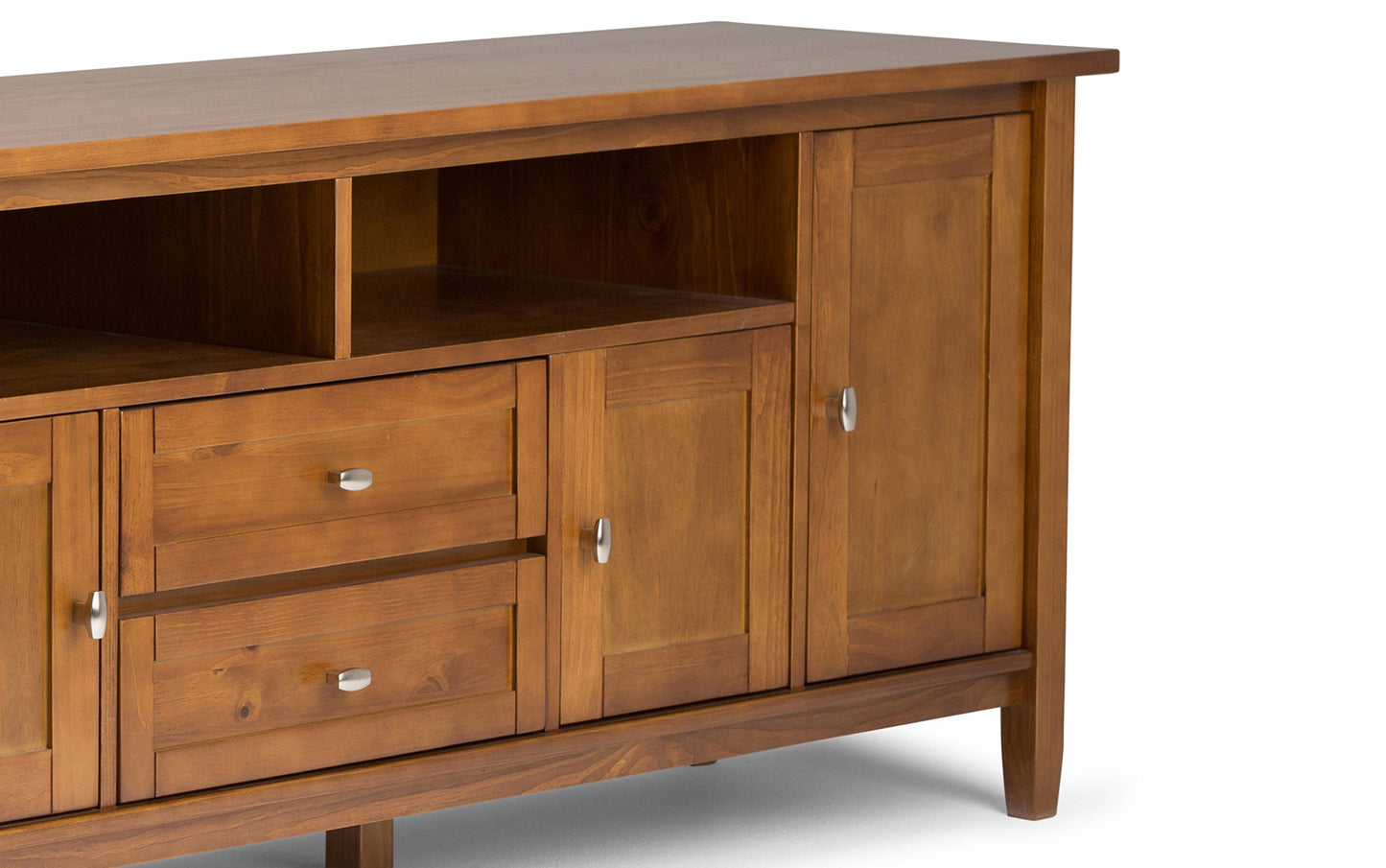 Light Golden Brown | Warm Shaker 72 inch TV Stand