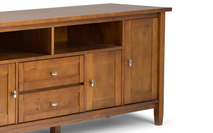 Light Golden Brown | Warm Shaker 72 inch TV Stand