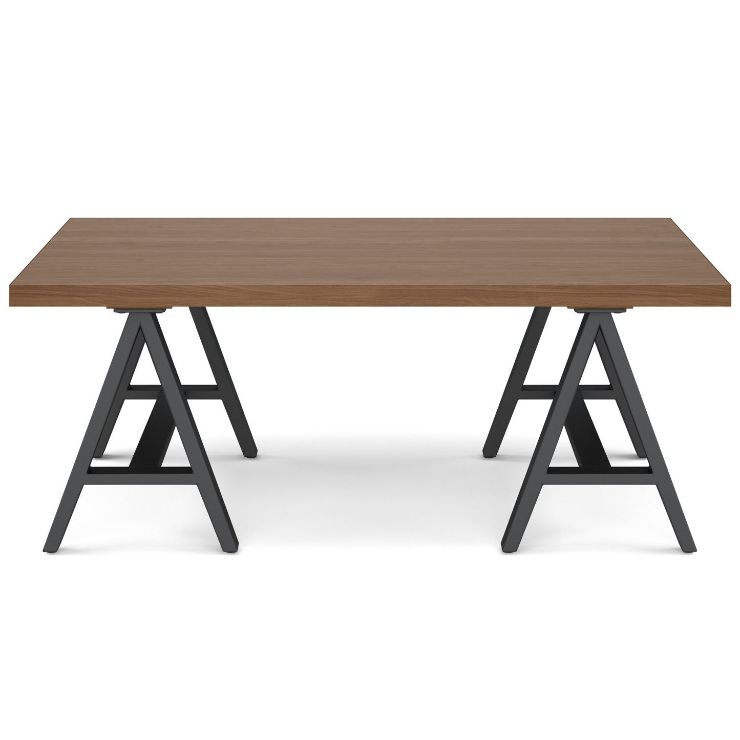 Sawhorse Metal/Wood Coffee Table