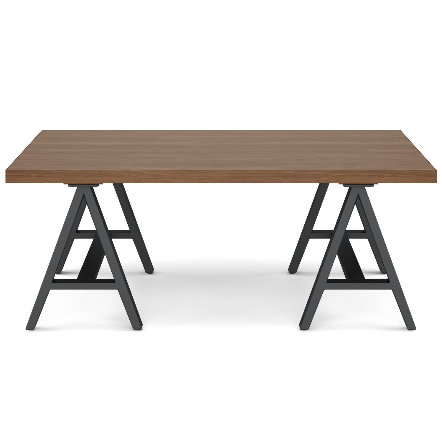 Sawhorse Metal/Wood Coffee Table