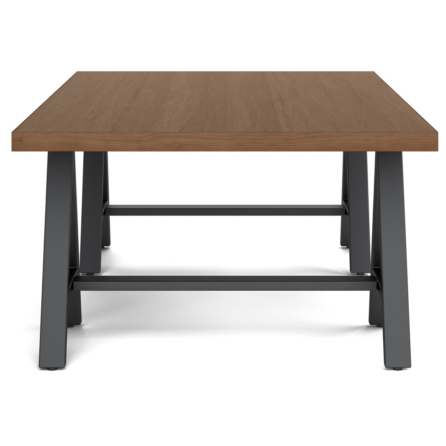 Sawhorse Metal/Wood Coffee Table
