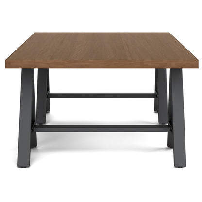 Sawhorse Metal/Wood Coffee Table