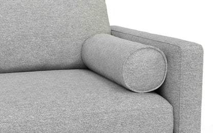 Mist Grey Woven-Blend Fabric | Morrison Left Sectional