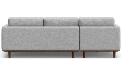 Mist Grey Woven-Blend Fabric | Morrison Left Sectional