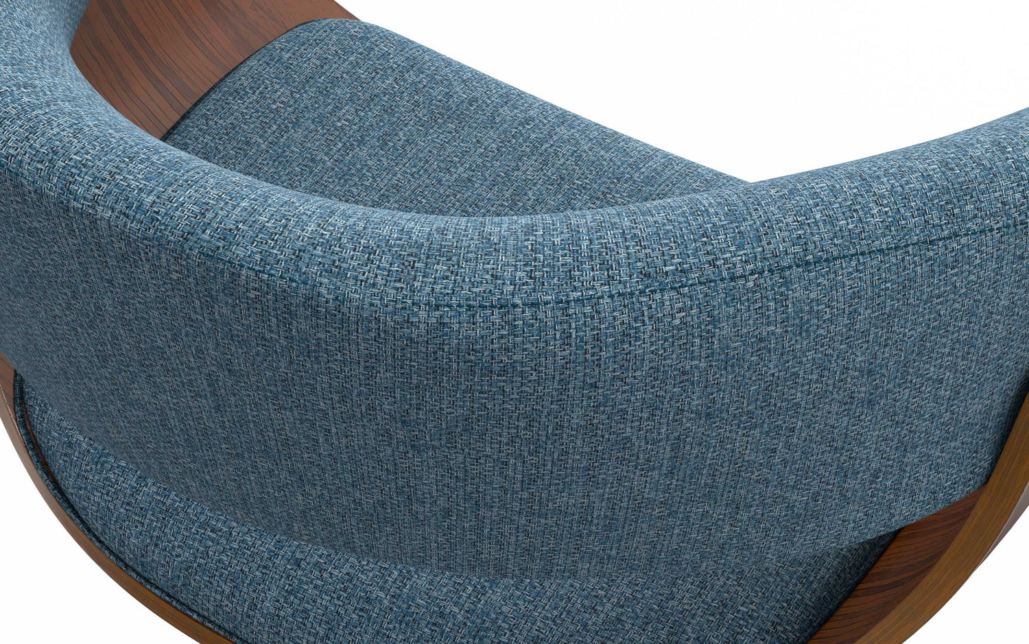 Denim Blue Linen Style Fabric | Sheldon Adjustable Swivel Bar Stool