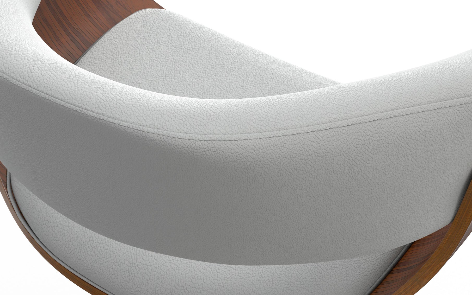 White Vegan Leather | Sheldon Adjustable Swivel Bar Stool