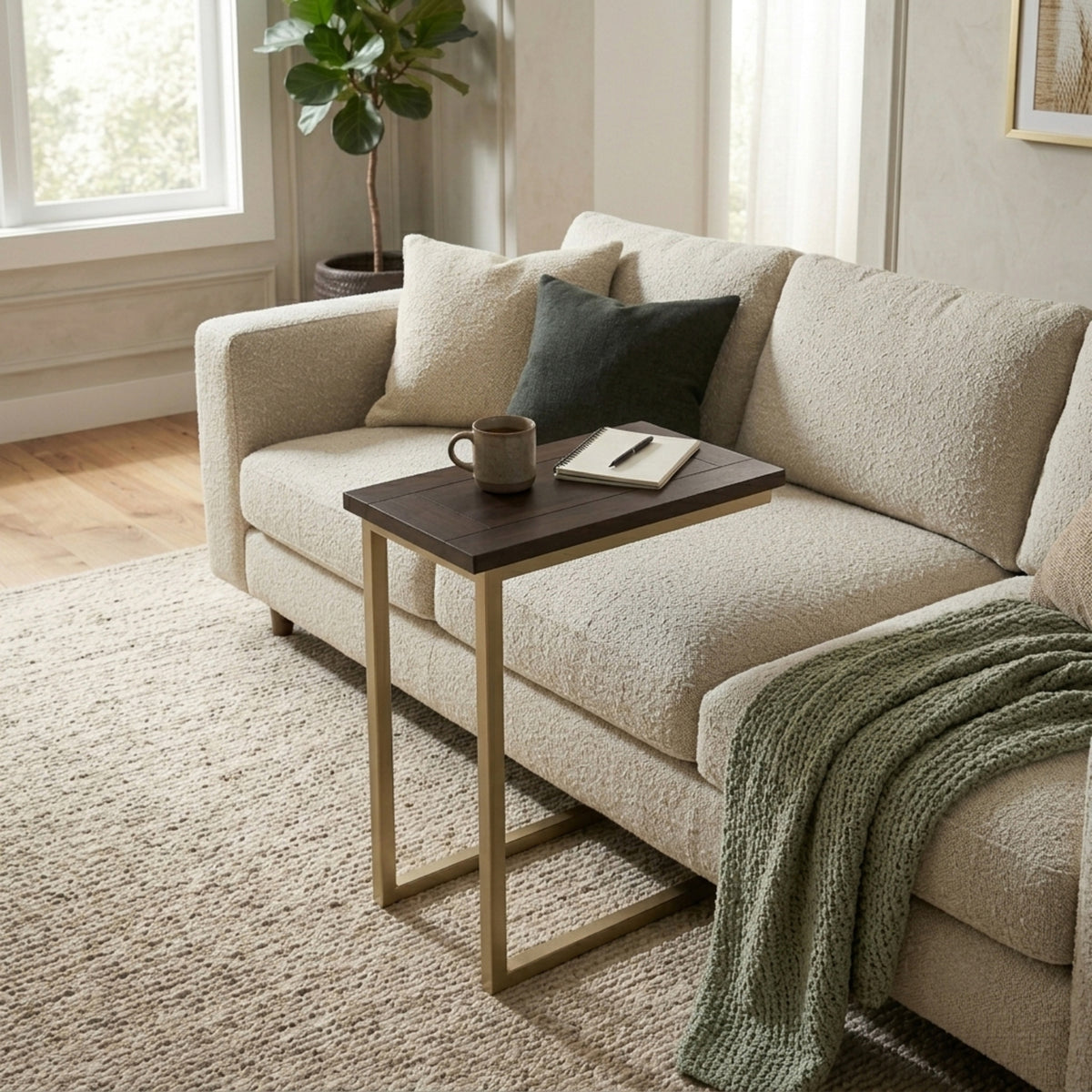 Dark Brown Gold | Skyler C Side Table