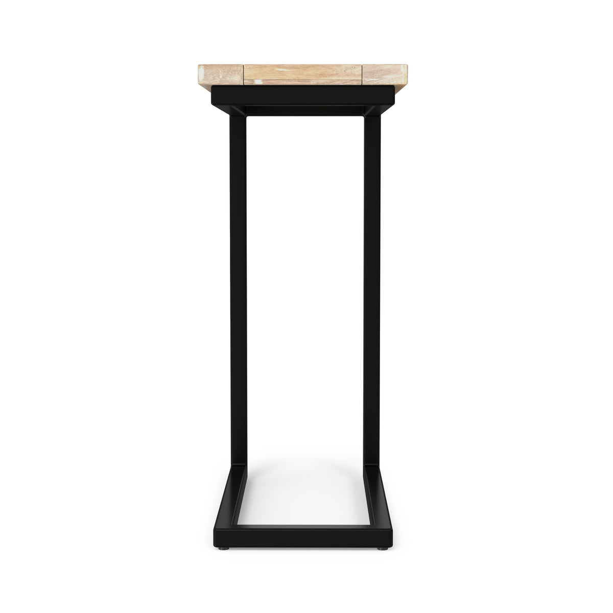 Distressed White Wash Black | Skyler C Side Table