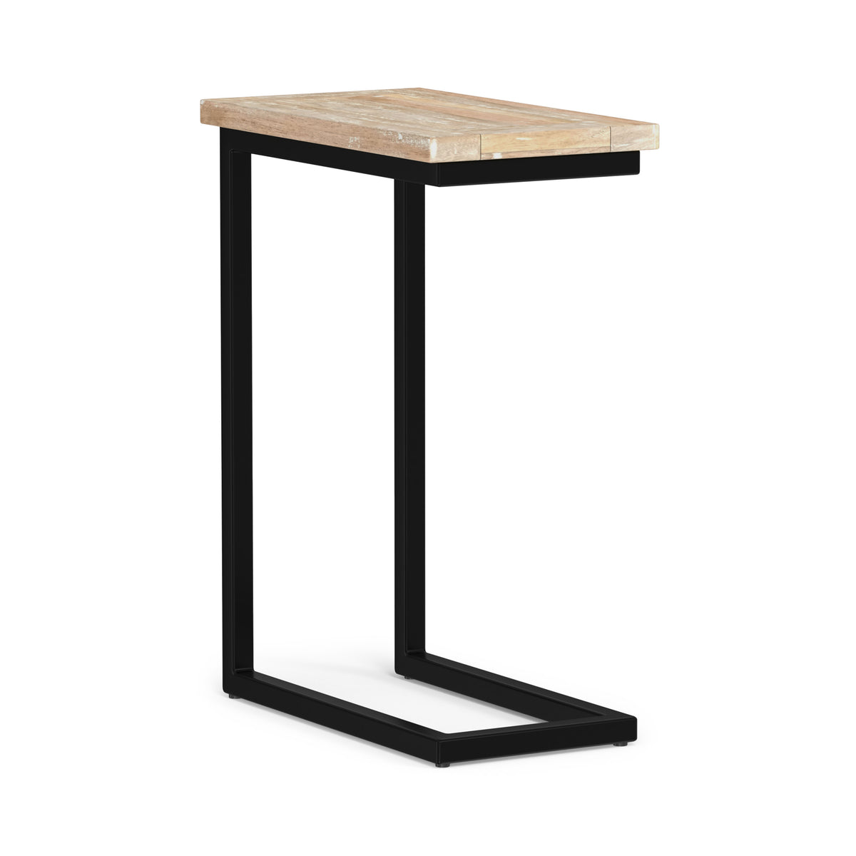 Distressed White Wash Black | Skyler C Side Table
