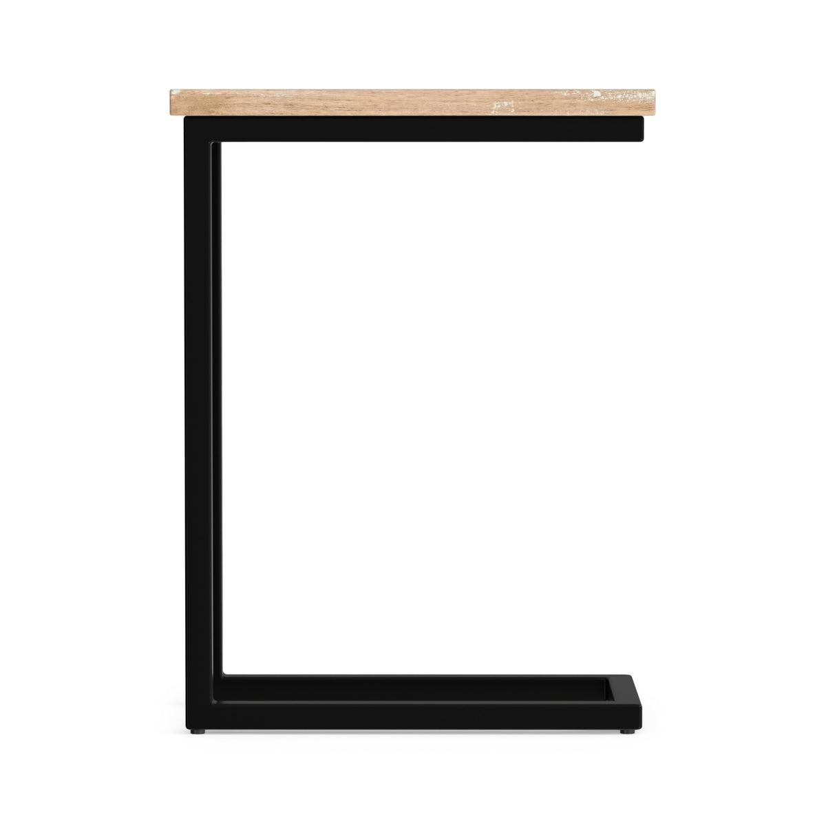 Distressed White Wash Black | Skyler C Side Table