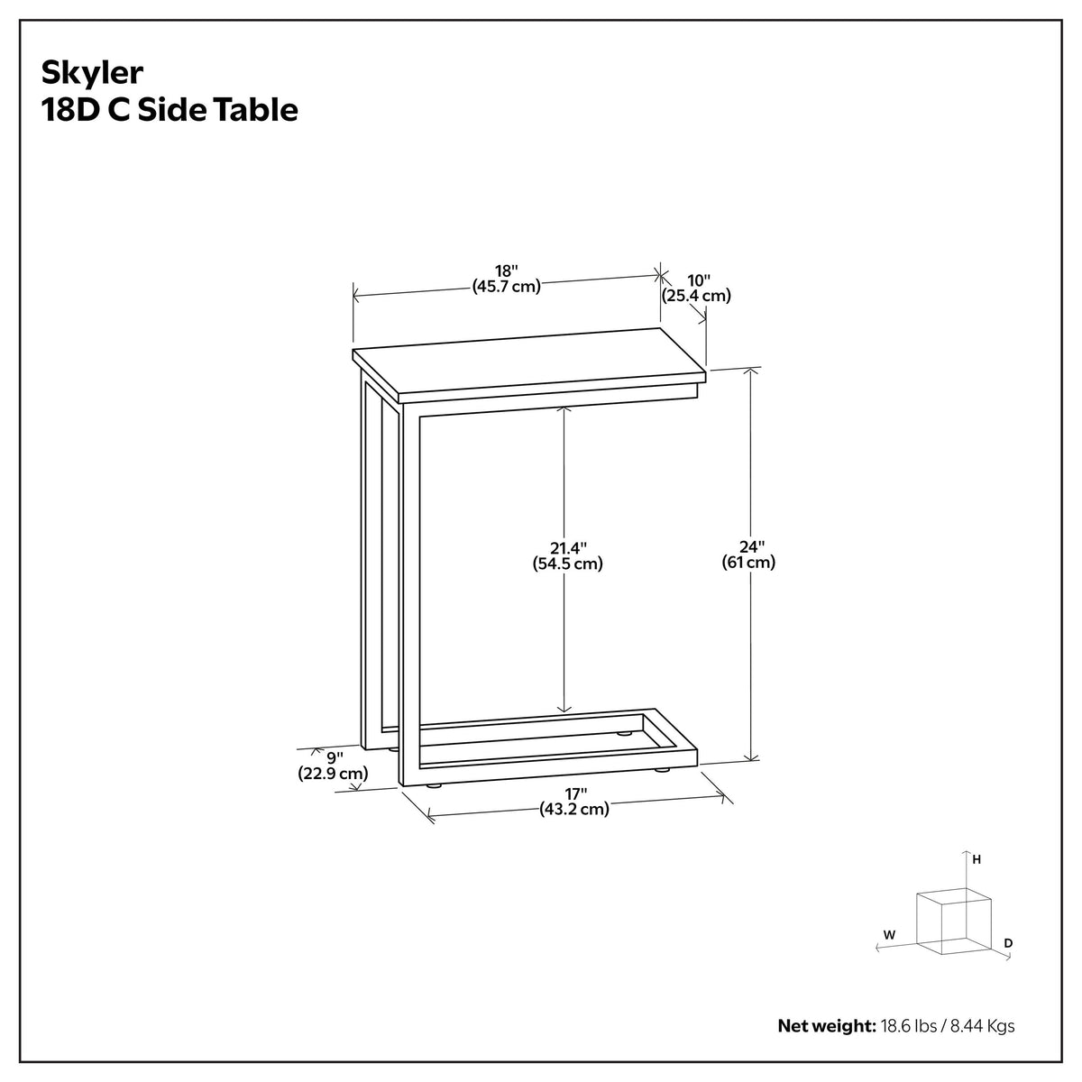 Black Marble/Gold | Skyler C Side Table with Genuine Marble Top