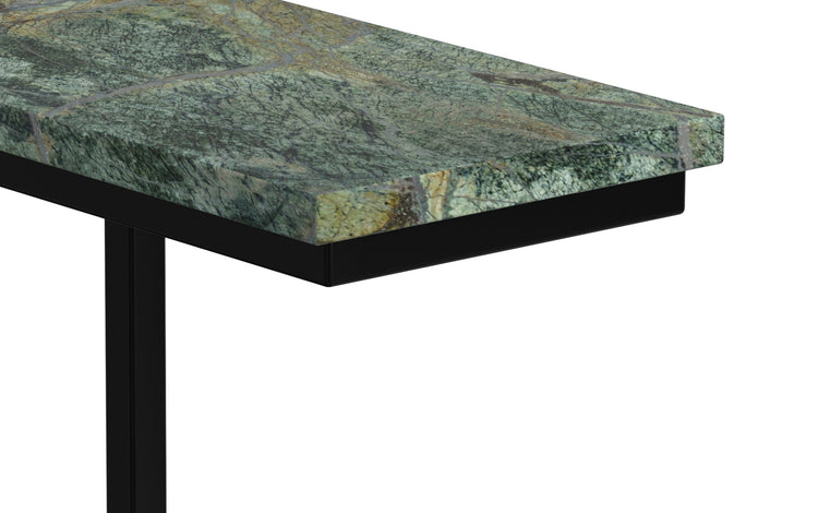 Green | Skyler C Side Table with Genuine Marble Top
