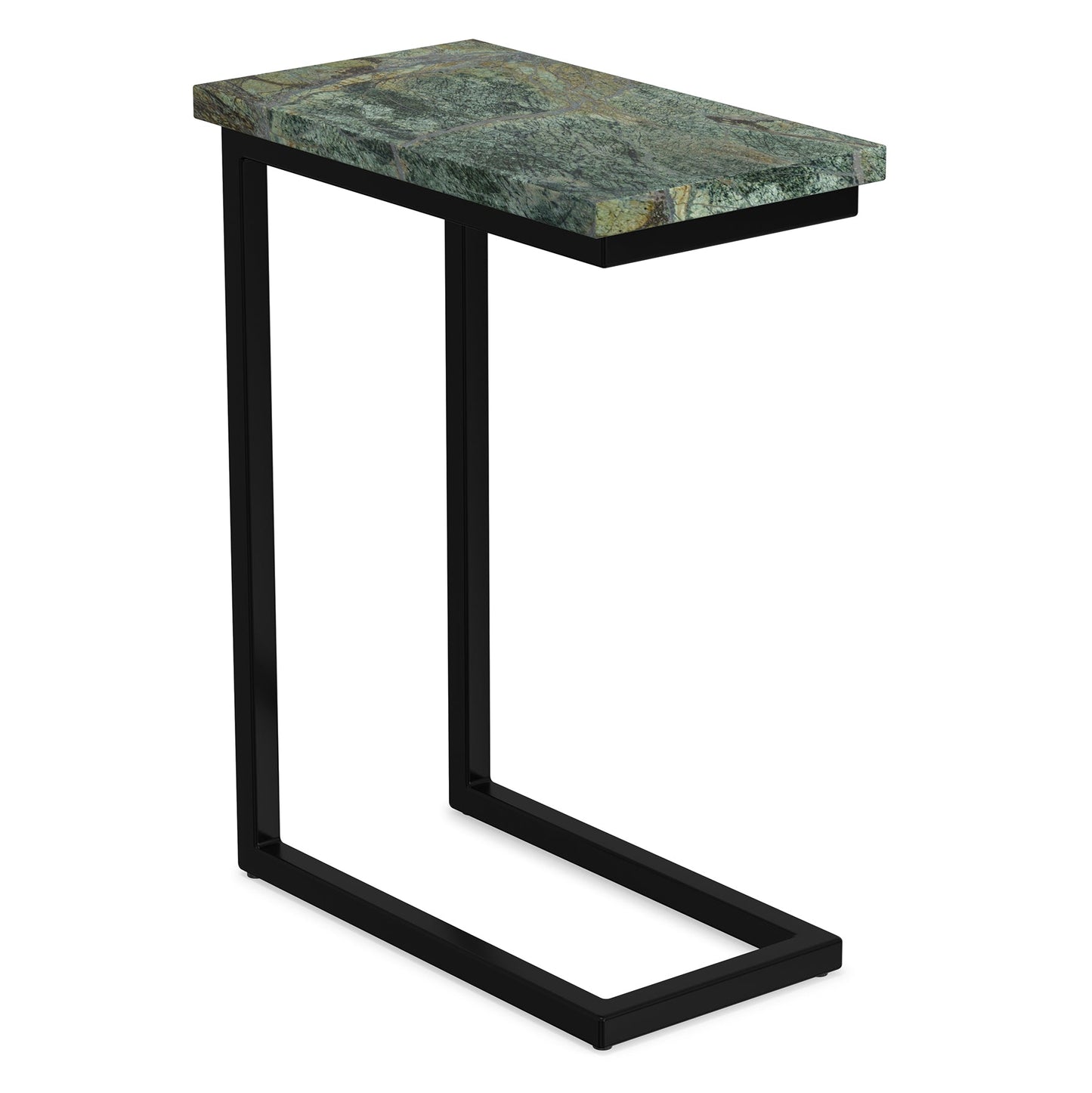 Green | Skyler C Side Table with Genuine Marble Top