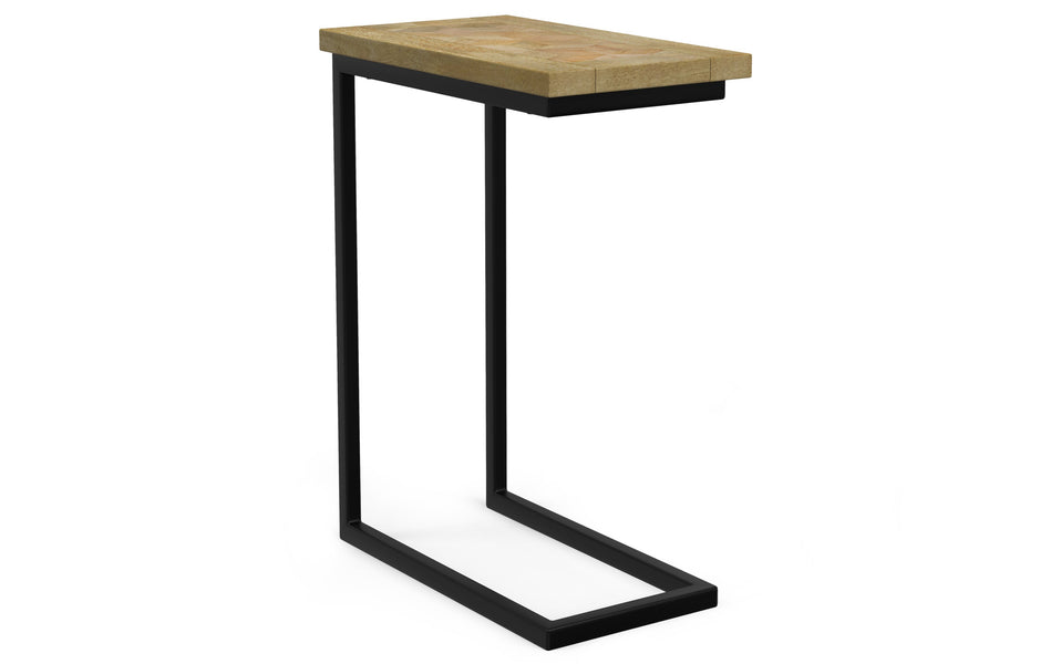 Natural | Skyler C Side Table with Inlay