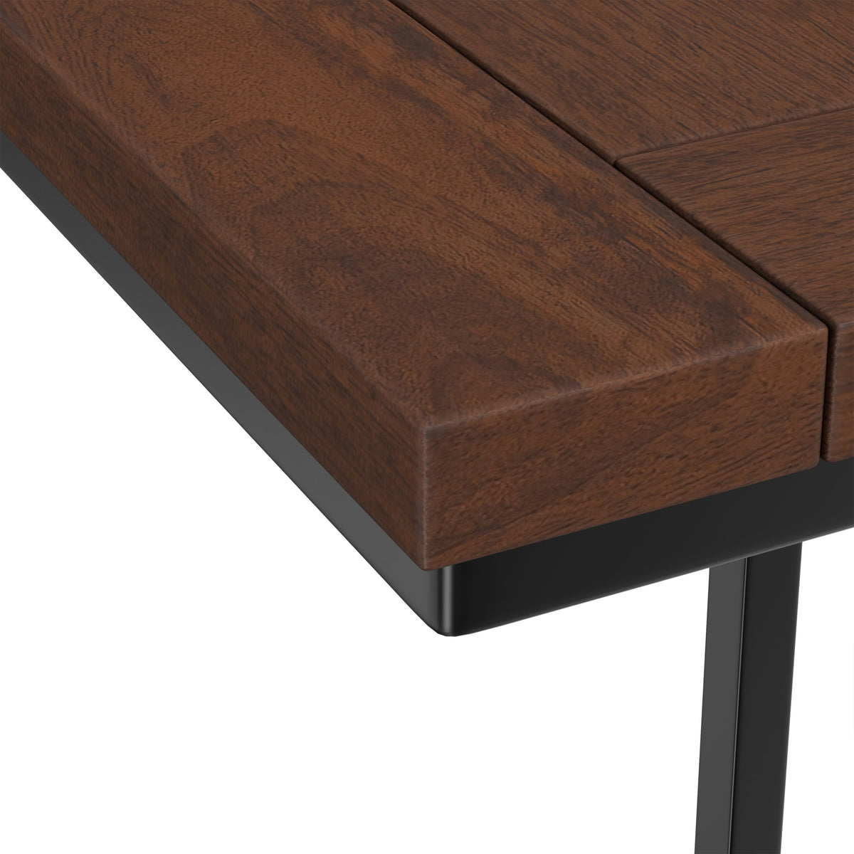 Dark Cognac Brown | Skyler Wide C Side Table in Mango