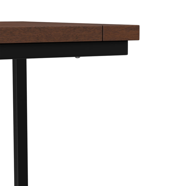 Dark Cognac Brown | Skyler Wide C Side Table in Mango