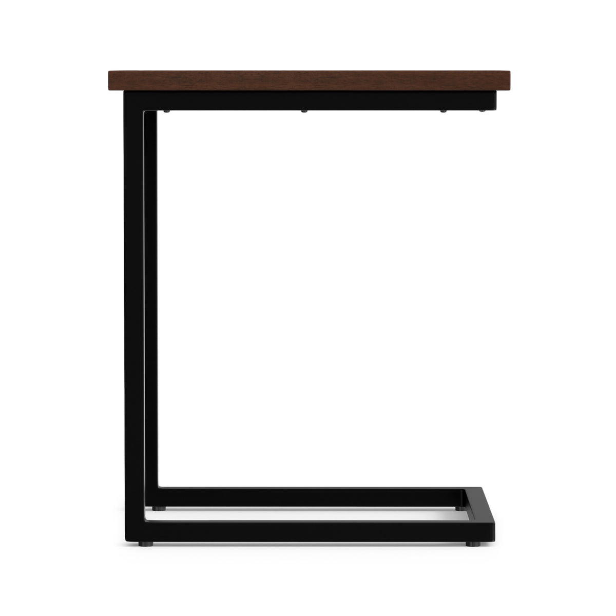 Dark Cognac Brown | Skyler Wide C Side Table in Mango