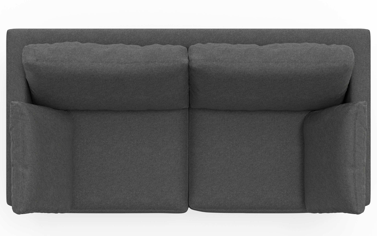 Pebble Grey Performance Fabric | Ava 76 inch Mid Century Sofa