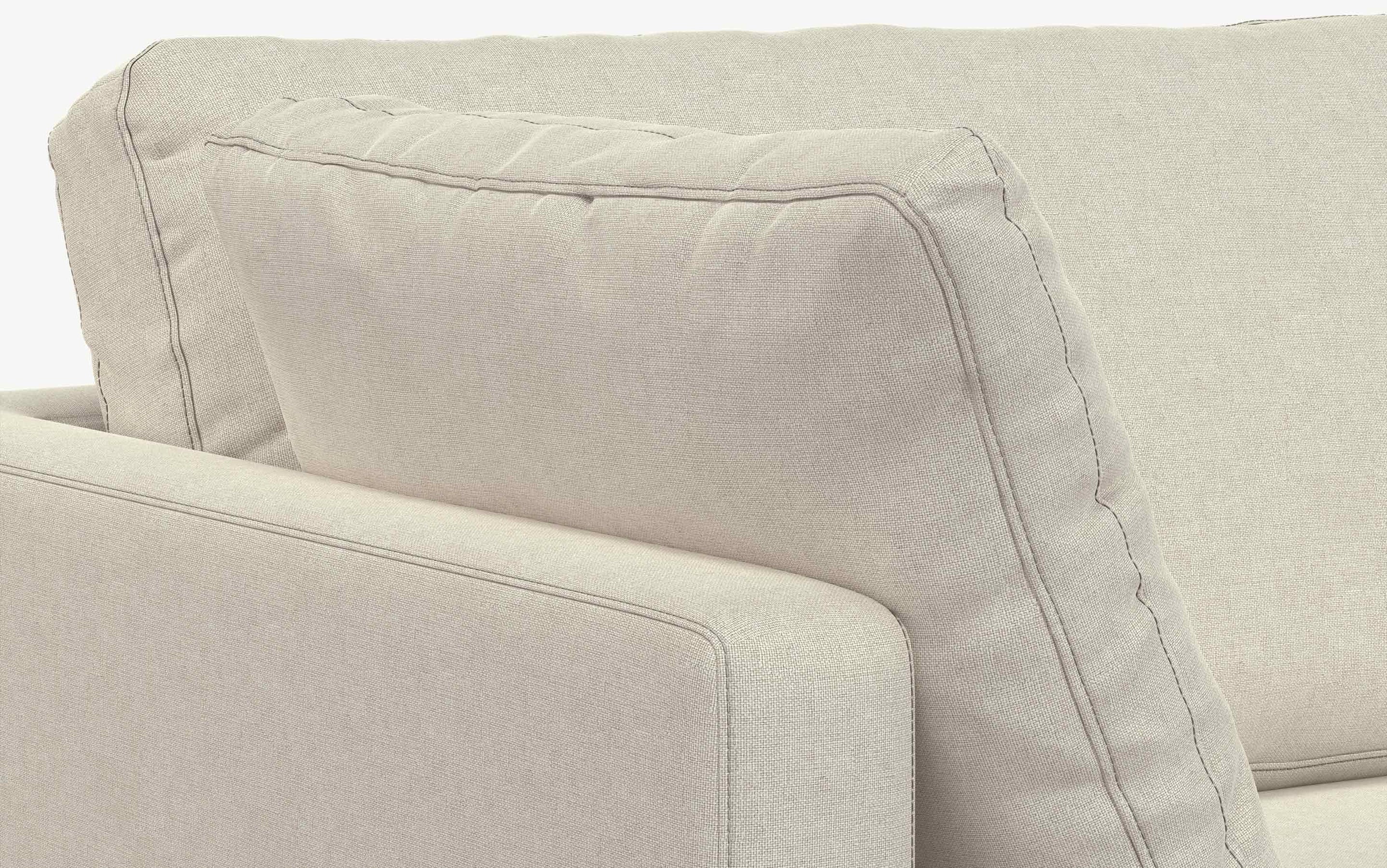 Cream | Ava 90 inch Mid Century Sofa