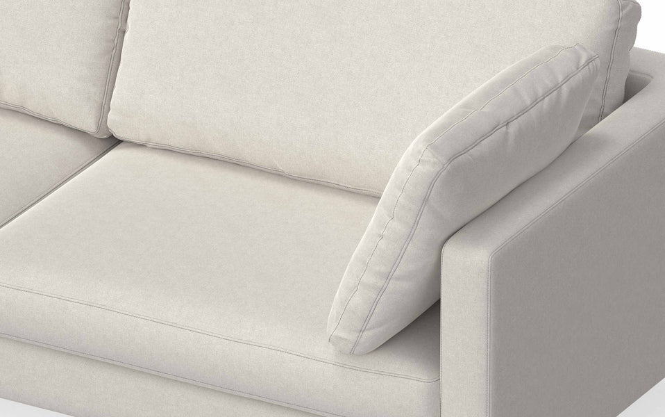 Cream | Ava 90 inch Mid Century Sofa