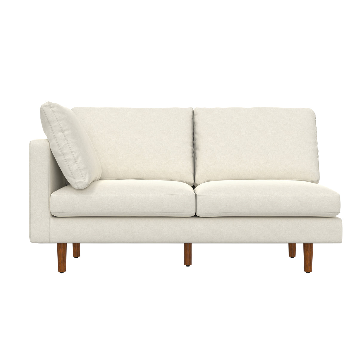 Cream | Ava Mid Century Corner Sectional Sofa