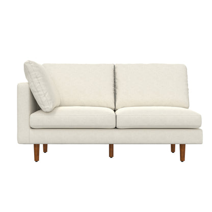 Cream | Ava Mid Century Corner Sectional Sofa