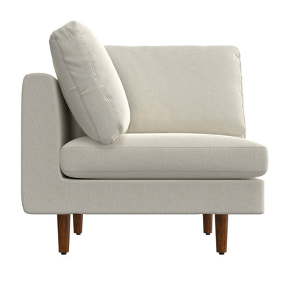 Cream | Ava Mid Century Corner Sectional Sofa