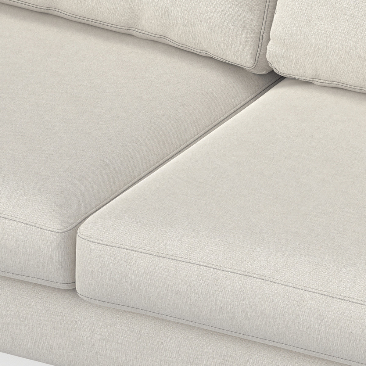 Cream | Ava Mid Century Corner Sectional Sofa