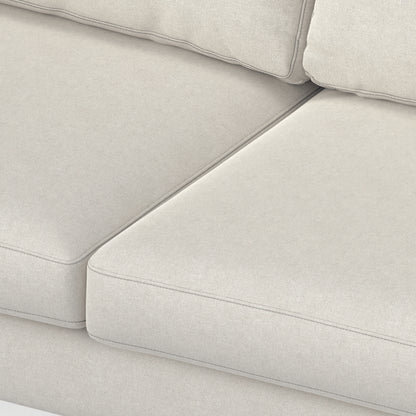 Cream | Ava Mid Century Corner Sectional Sofa