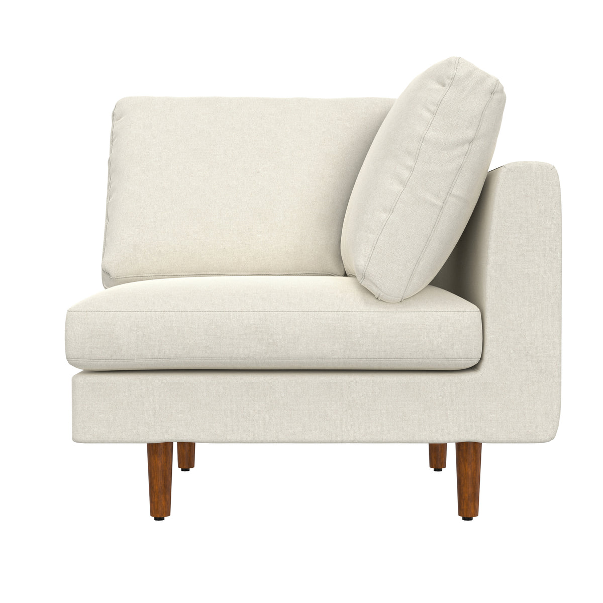 Cream | Ava Mid Century Corner Sectional Sofa