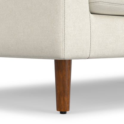Cream | Ava Mid Century Corner Sectional Sofa