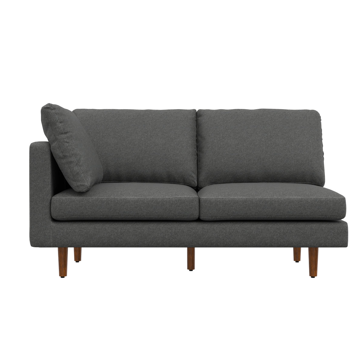 Pebble Grey | Ava Mid Century Corner Sectional Sofa