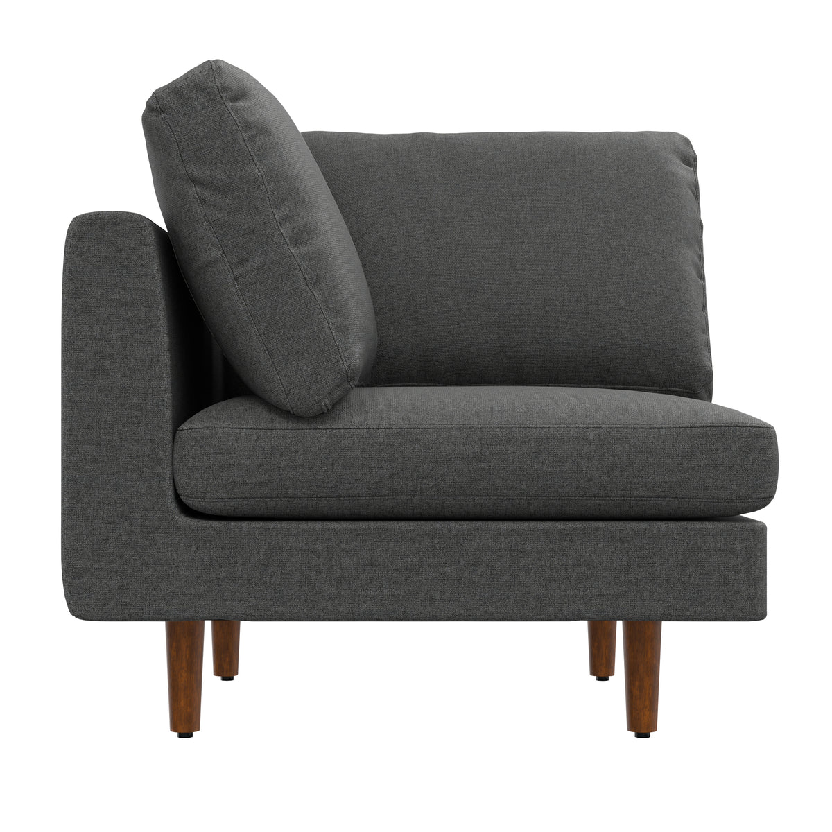 Pebble Grey | Ava Mid Century Corner Sectional Sofa