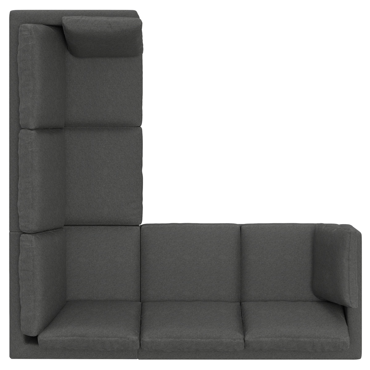 Pebble Grey | Ava Mid Century Corner Sectional Sofa