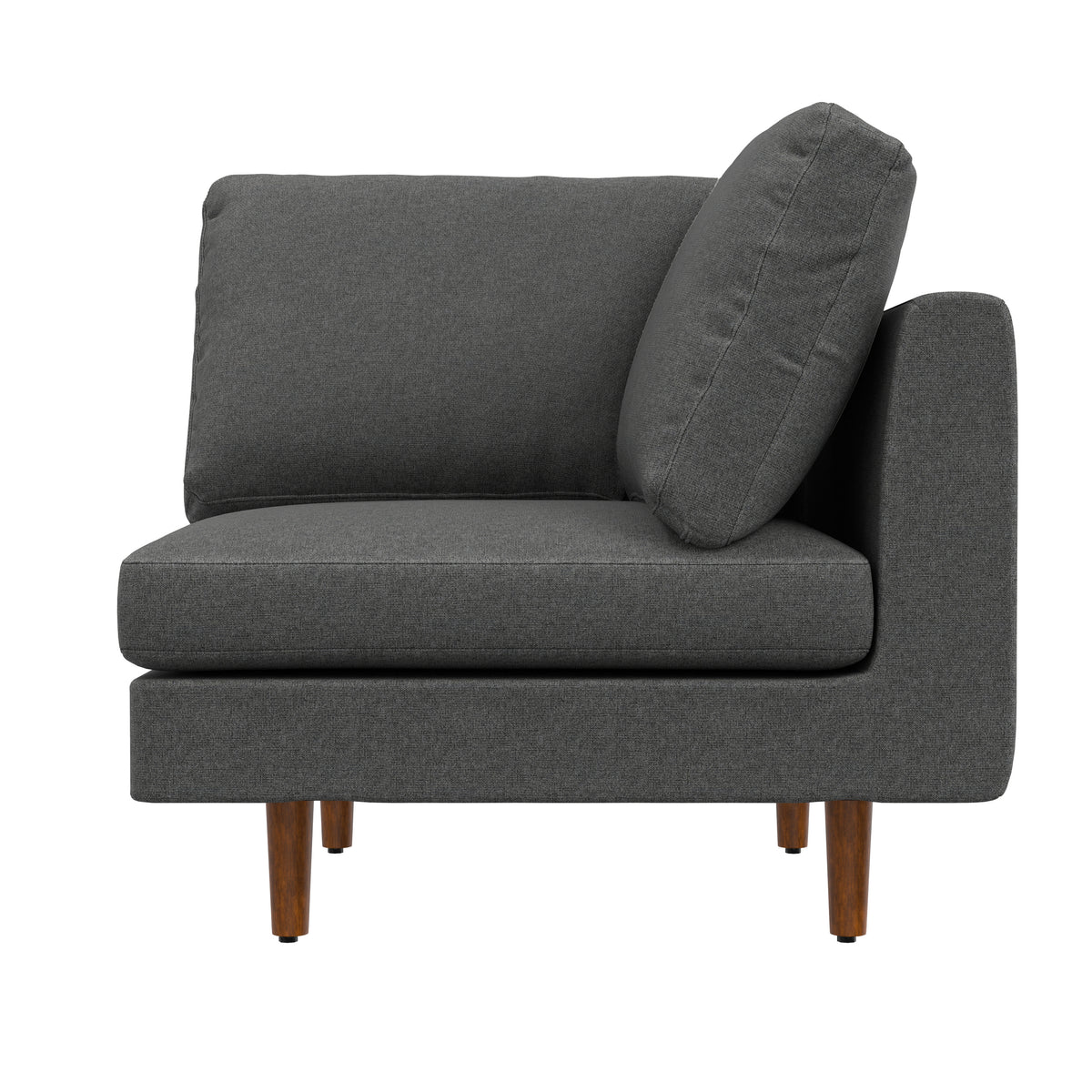 Pebble Grey | Ava Mid Century Corner Sectional Sofa